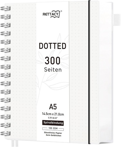 Notizbuch dotted 180 - notizbuch, 180°