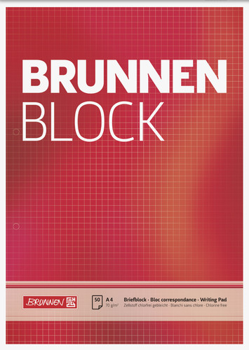 Brunnen briefblock - brunnen,
