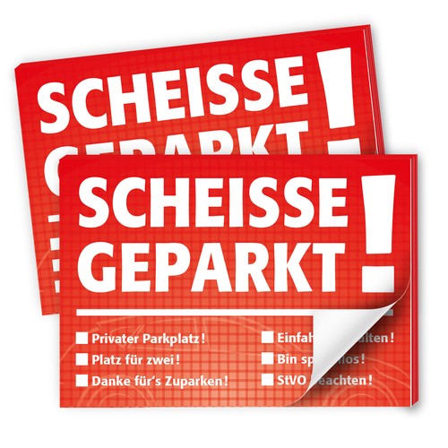 Notizblöcke scheiße - 2,