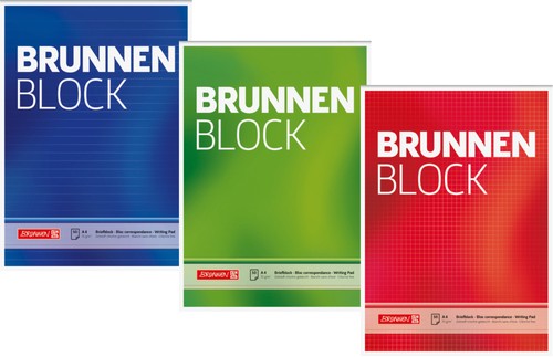 Brunnen block liniert - liniert, /
