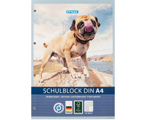 Stylex schulblock din a4 - schulblock,,