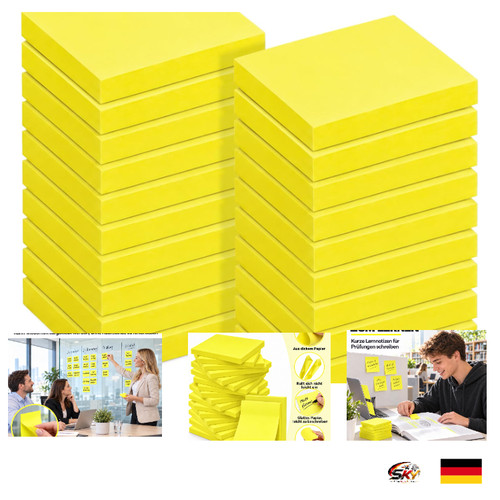 Gelbe haftnotizen 7 6 - gelbe, 7,6
