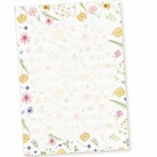 Schreibblock A4 liniert Blumen