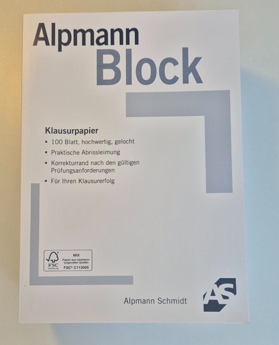 Jura klausurenblock - 8,