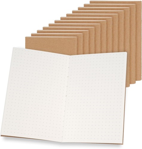 Notizbuch gepunktet 5mm 12 - notizbuch,