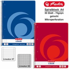 Herlitz Spiralblock A4 80