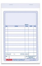 50x Herlitz Kassenblock A6